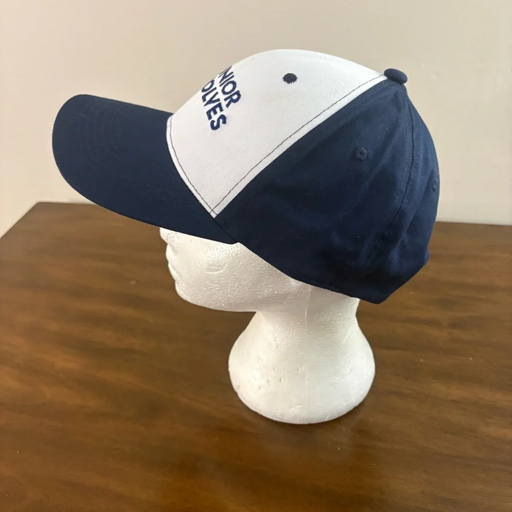 Junior Wolves White and Blue Cap Minnesota Timberwolves hat